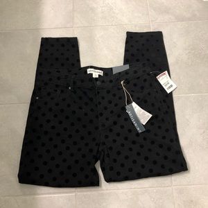 Black polka dot pants